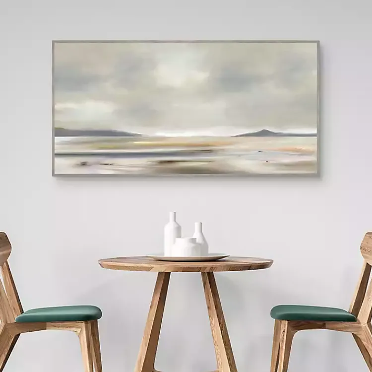 Kirklands Home Canvas Art|At Peace Framed Canvas Art Print Gray