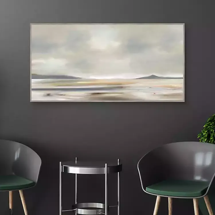 Kirklands Home Canvas Art|At Peace Framed Canvas Art Print Gray