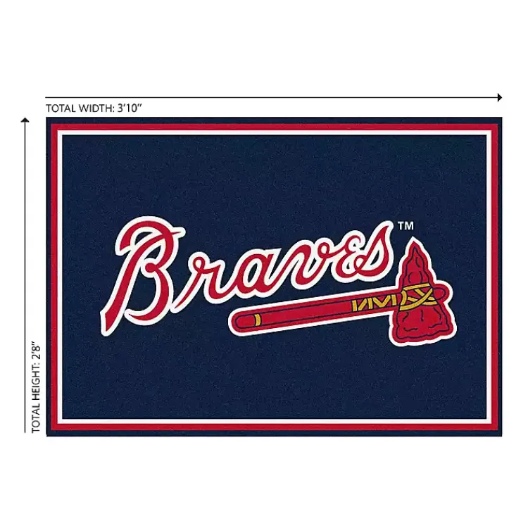 Kirklands Home Area Rugs|Atlanta Braves Spirit Rug, 3x4