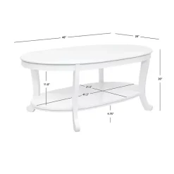 Kirklands Home Coffee Tables|Aubert Wood Coffee Table White