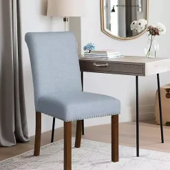 Kirklands Home Dining Chairs|Aubrey Upholstered 2-pc. Dining Chair Set Blue