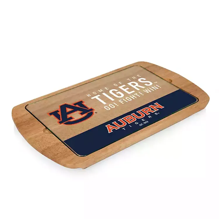 Kirklands Home Serving & Entertaining|Auburn Tigers Wood and Glass Serving Board