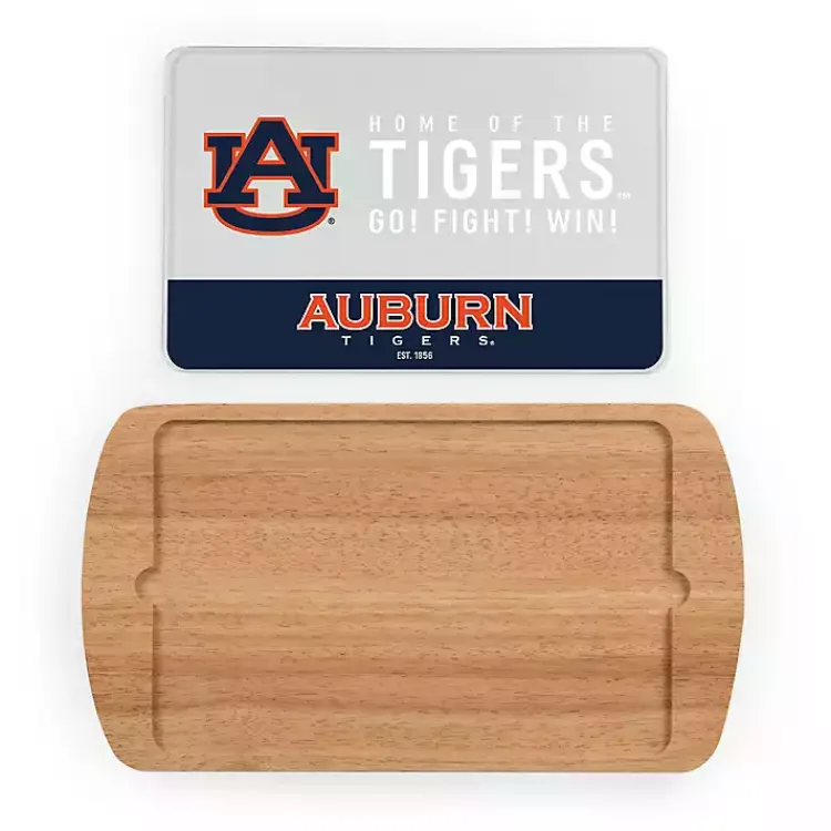 Kirklands Home Serving & Entertaining|Auburn Tigers Wood and Glass Serving Board