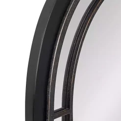 Kirklands Home Decorative Mirrors|Audubon Wood Arch Wall Mirror, 24x36 in. Black