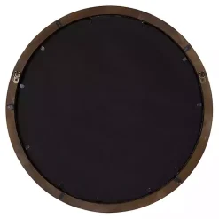 Kirklands Home Decorative Mirrors|Audubon Wood Round Wall Mirror Brown