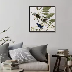 Kirklands Home Canvas Art|Audubon Indigo Bird Framed Canvas Art Print