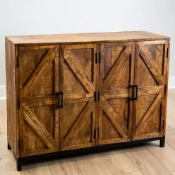 Kirklands Home Cabinets & Sideboards|Austin Warm Wood Farmhouse Cabinet Brown