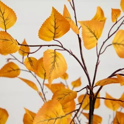 New Autumn Birch Tree in Decorative Planter, 4 ft. Trees & Topiaries