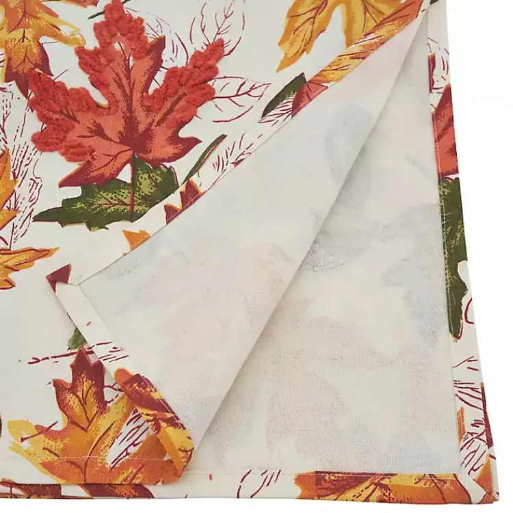 Kirklands Home Table Linens|Autumn Foliage Outline Square Harvest Table Cloth