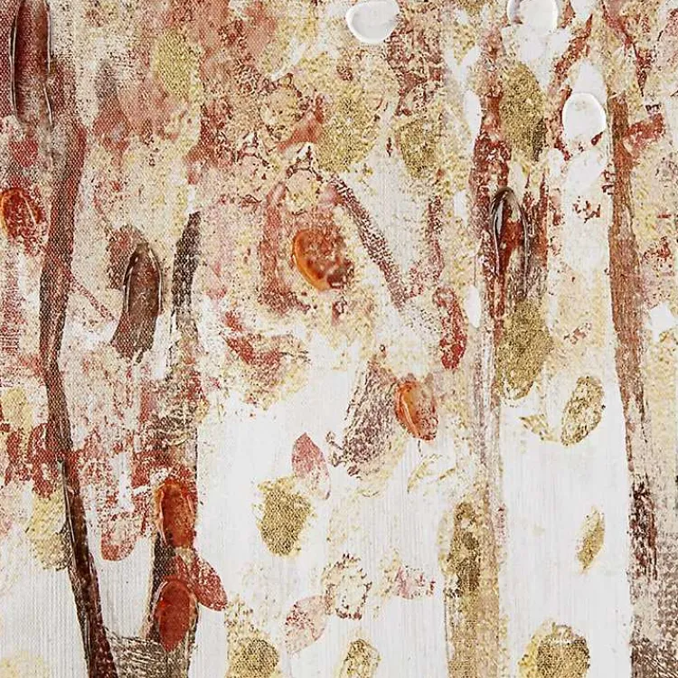 Kirklands Home Canvas Art|Autumn Forest Canvas Art Prints, Set of 3 Orange