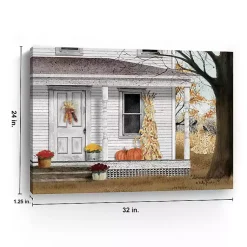 Online Autumn Greetings Canvas Art Print, 32x24 in. Fall