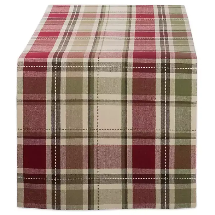 Kirklands Home Table Linens|Autumn Harvest Plaid Table Runner