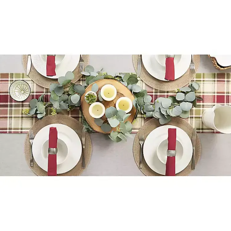 Kirklands Home Table Linens|Autumn Harvest Plaid Table Runner