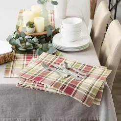 Kirklands Home Table Linens|Autumn Harvest Plaid Table Runner