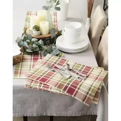 Kirklands Home Table Linens|Autumn Harvest Plaid Table Runner