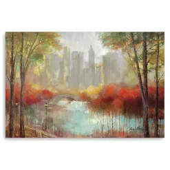Kirklands Home Canvas Art|Autumn in the City Canvas Art Print, 60x40 in.