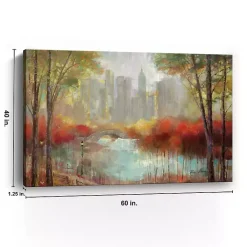 Kirklands Home Canvas Art|Autumn in the City Canvas Art Print, 60x40 in.