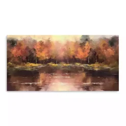 Clearance Autumn Lake Canvas Art Print, 60x30 in. Fall