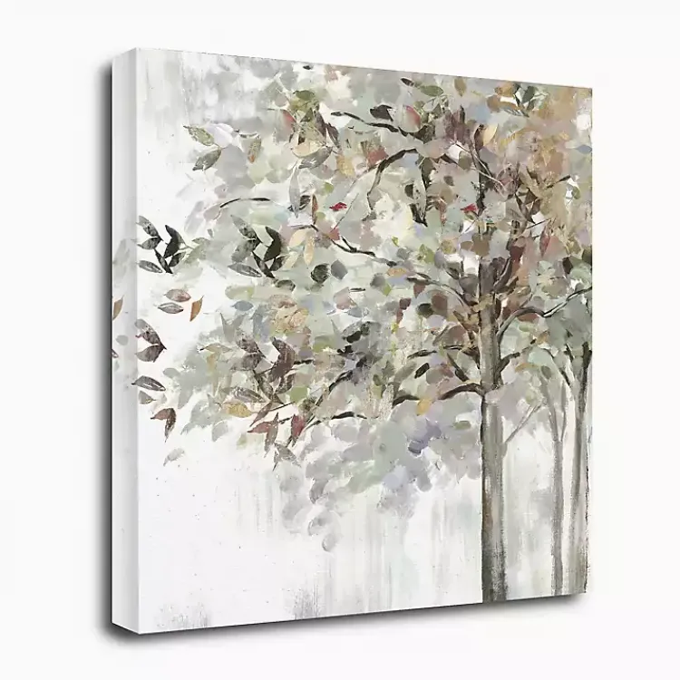 Kirklands Home Canvas Art|Autumn Leaves Neutral Giclee Canvas Art, 30x30 in.