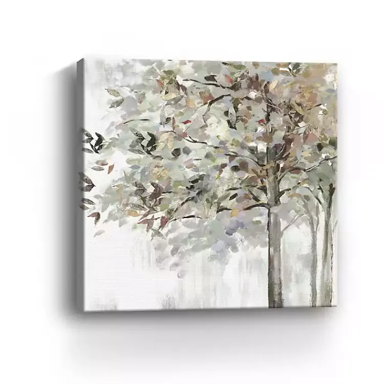 Kirklands Home Canvas Art|Autumn Leaves Neutral Giclee Canvas Art, 40x40 in. Tan