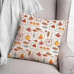 Online Autumn Patchwork Indoor/Outdoor Pillow Fall