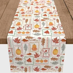 Outlet Autumn Patchwork Table Runner, 72 in. Fall