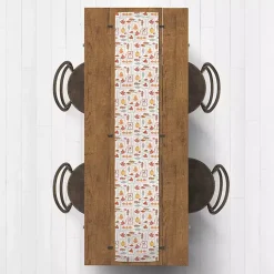 Outlet Autumn Patchwork Table Runner, 72 in. Fall