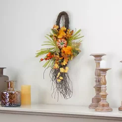 Sale Autumn Pumpkins and Berries Swag Fall