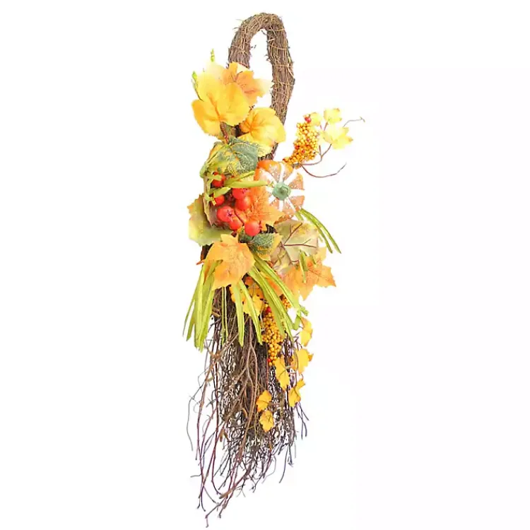 Sale Autumn Pumpkins and Berries Swag Fall