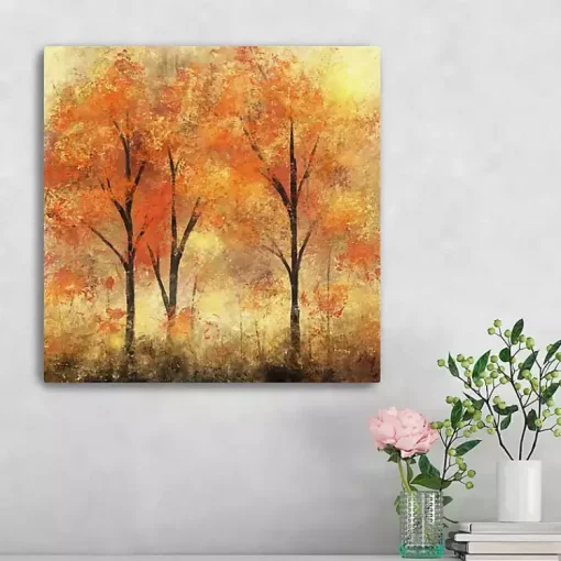Best Autumn Trees Canvas Art Print, 20x20 in. Fall