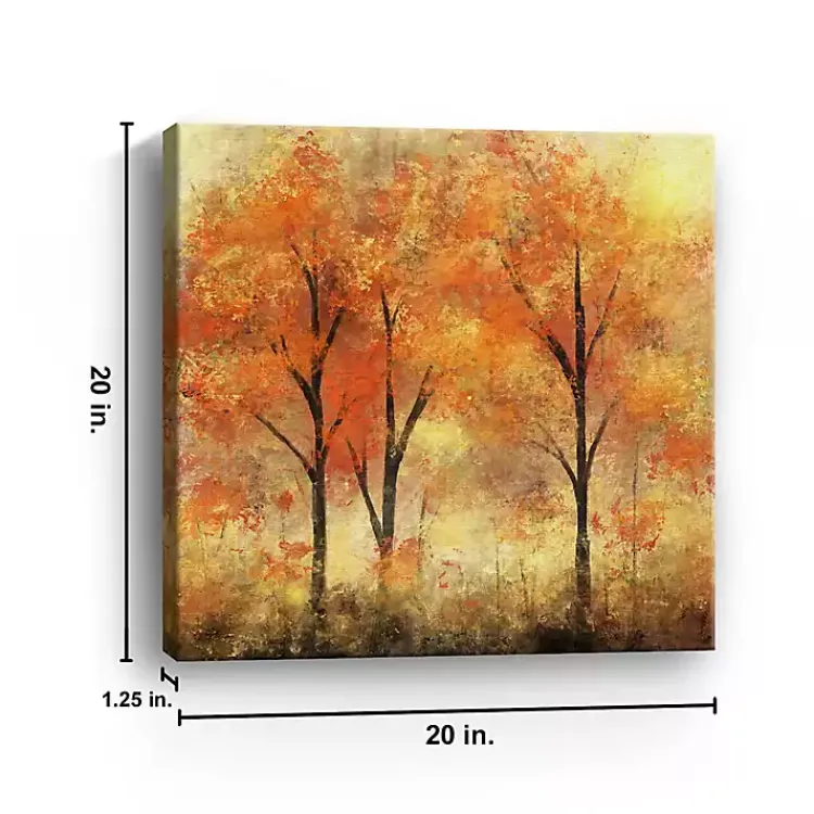 Best Autumn Trees Canvas Art Print, 20x20 in. Fall