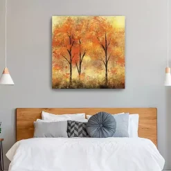 Discount Autumn Trees Canvas Art Print, 40x40 in. Fall