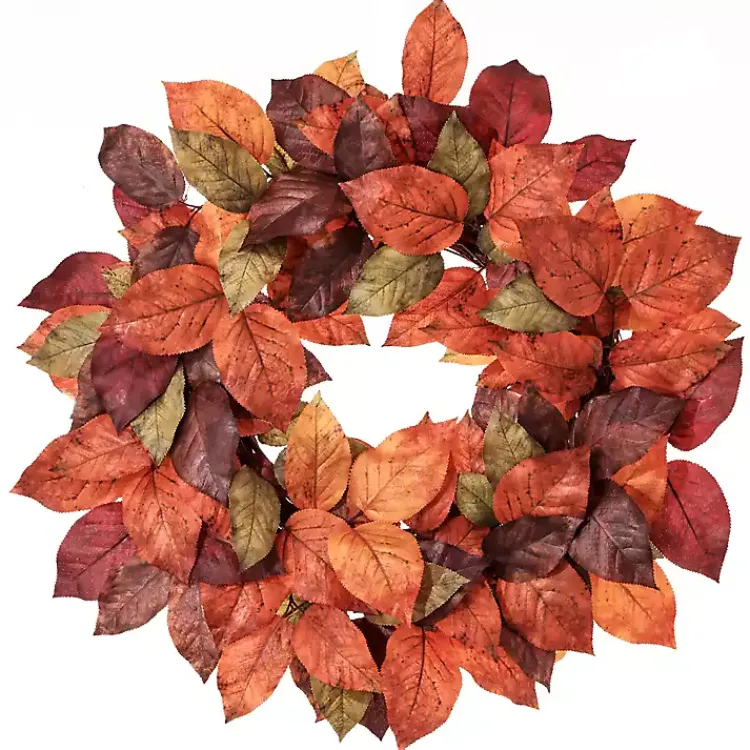 Online Autumnal Salal Leaves Harvest Wreath Fall
