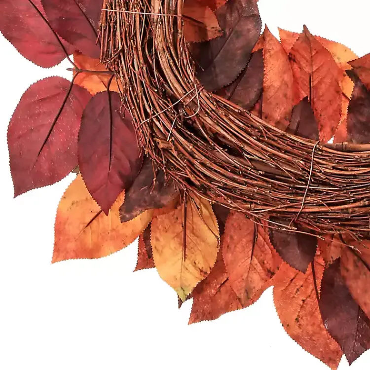 Online Autumnal Salal Leaves Harvest Wreath Fall