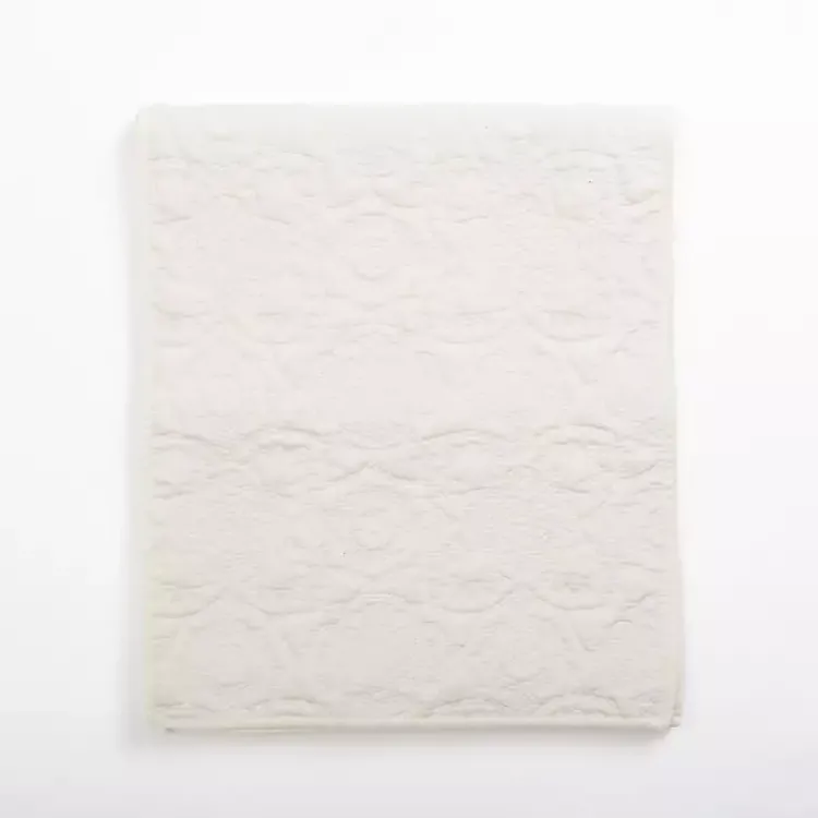 Kirklands Home Table Linens|Avery Quilted Table Runner, 80 in. Ivory