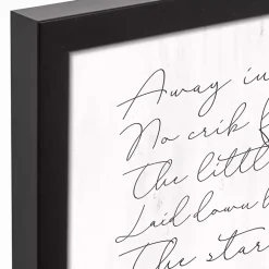 Discount Away In A Manger Framed Canvas Art Print Christmas Art & Wall Decor