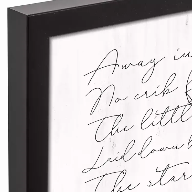 Discount Away In A Manger Framed Canvas Art Print Christmas Art & Wall Decor