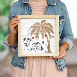 Sale Baby It's Warm Outside Wall Plaque Christmas Art & Wall Decor