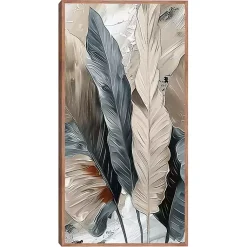 Kirklands Home Canvas Art|Banana Leaves Framed Canvas Art Print Multi