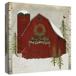 Sale Barn and Church Canvas Art Prints, Set of 2 Christmas Art & Wall Decor