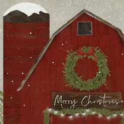 Sale Barn and Church Canvas Art Prints, Set of 2 Christmas Art & Wall Decor