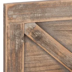 Kirklands Home Wall Plaques|Barn Door Wall Plaque with Glass Vases Brown