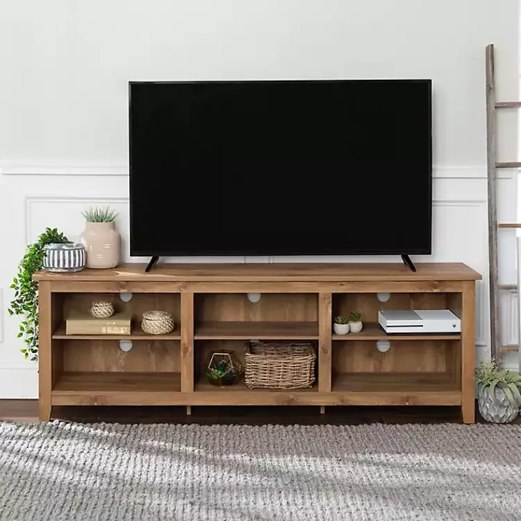 Kirklands Home Tv Stands & Media Consoles|Barnwood TV Stand, 70 in. Brown
