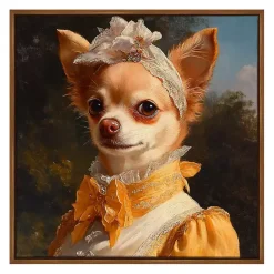 Kirklands Home Canvas Art|Baroness Bonita Barkington Framed Art Print Multi