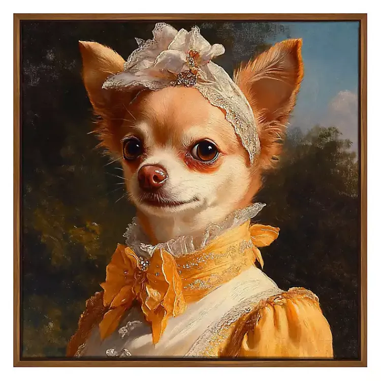 Kirklands Home Canvas Art|Baroness Bonita Barkington Framed Art Print Multi