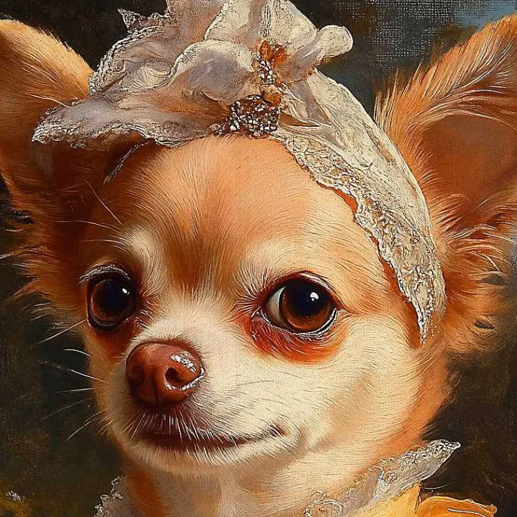 Kirklands Home Canvas Art|Baroness Bonita Barkington Framed Art Print Multi