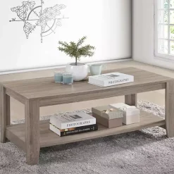 Kirklands Home Coffee Tables|Barrett Gray Coffee Table