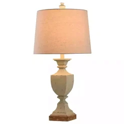 Kirklands Home Table Lamps|Basilica Sky Farmhouse Table Lamp Tan