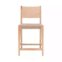 Kirklands Home Bar Stools & Counter Height Stools|Basketweave Seat Counter Stools, Set of 2 Tan