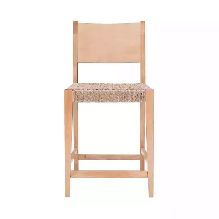 Kirklands Home Bar Stools & Counter Height Stools|Basketweave Seat Counter Stools, Set of 2 Tan